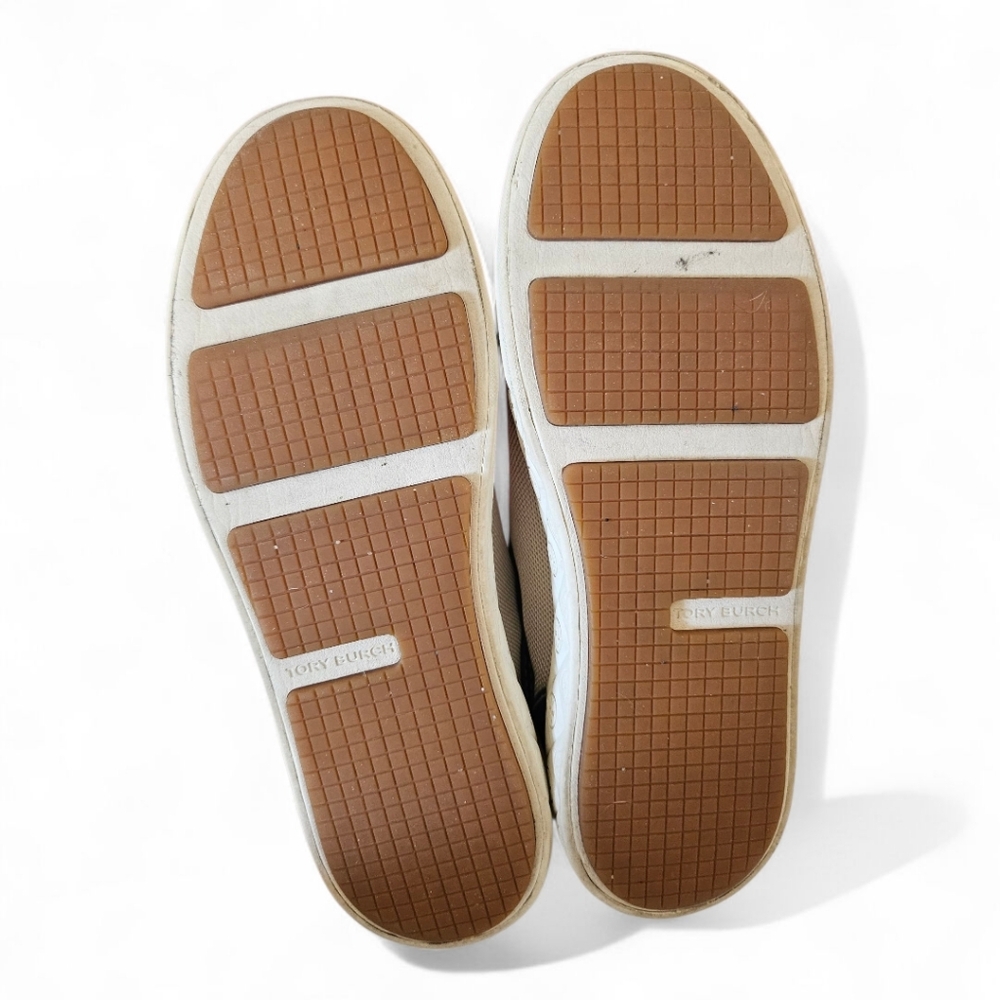 Tory Burch Ladybug Cream and Blue Sneaker with Box 8.5 - Picture 5 of 5